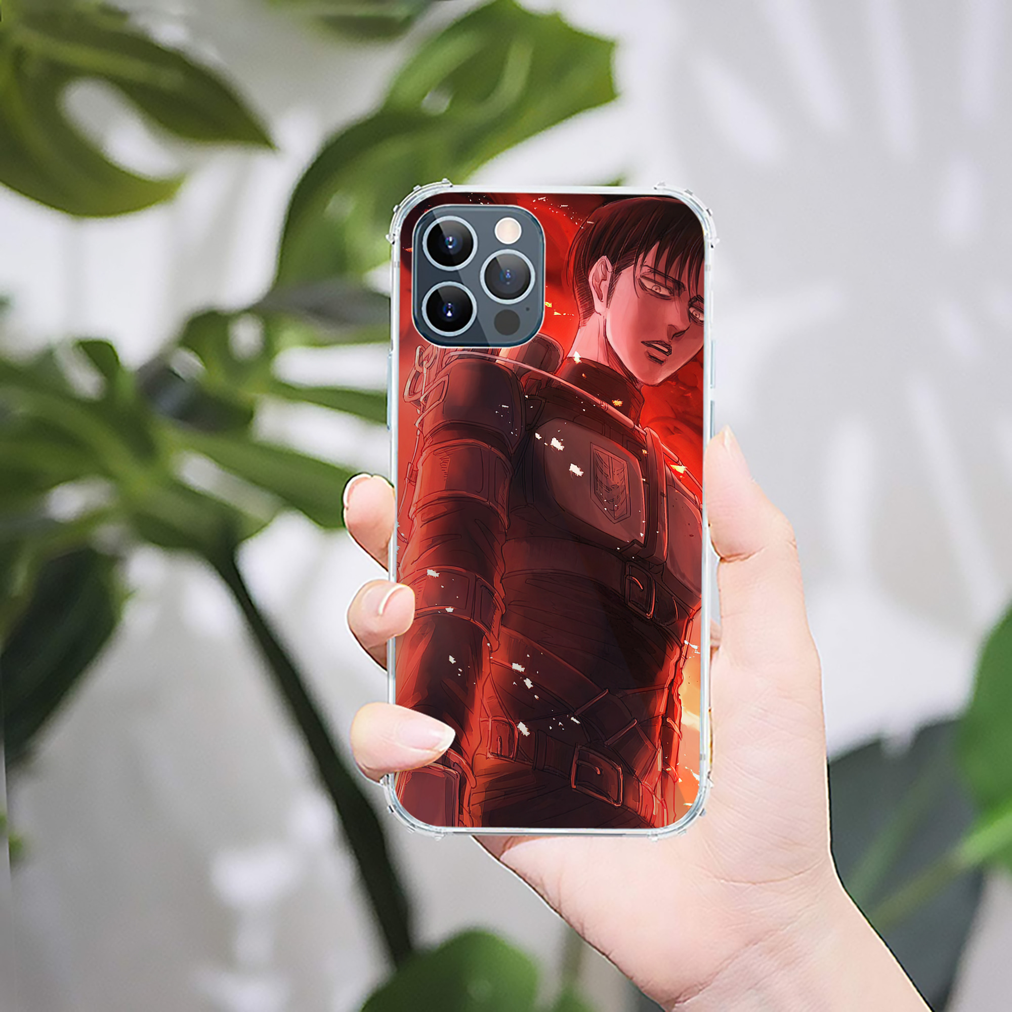（画像用） 進撃の巨人 Attack on Titan 【iPhone 12シリーズ対応】透明スマホケース（クリアソフトケース）